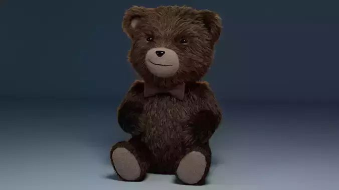 TeddyBear Groomed Rig - Xgen Maya 3D model