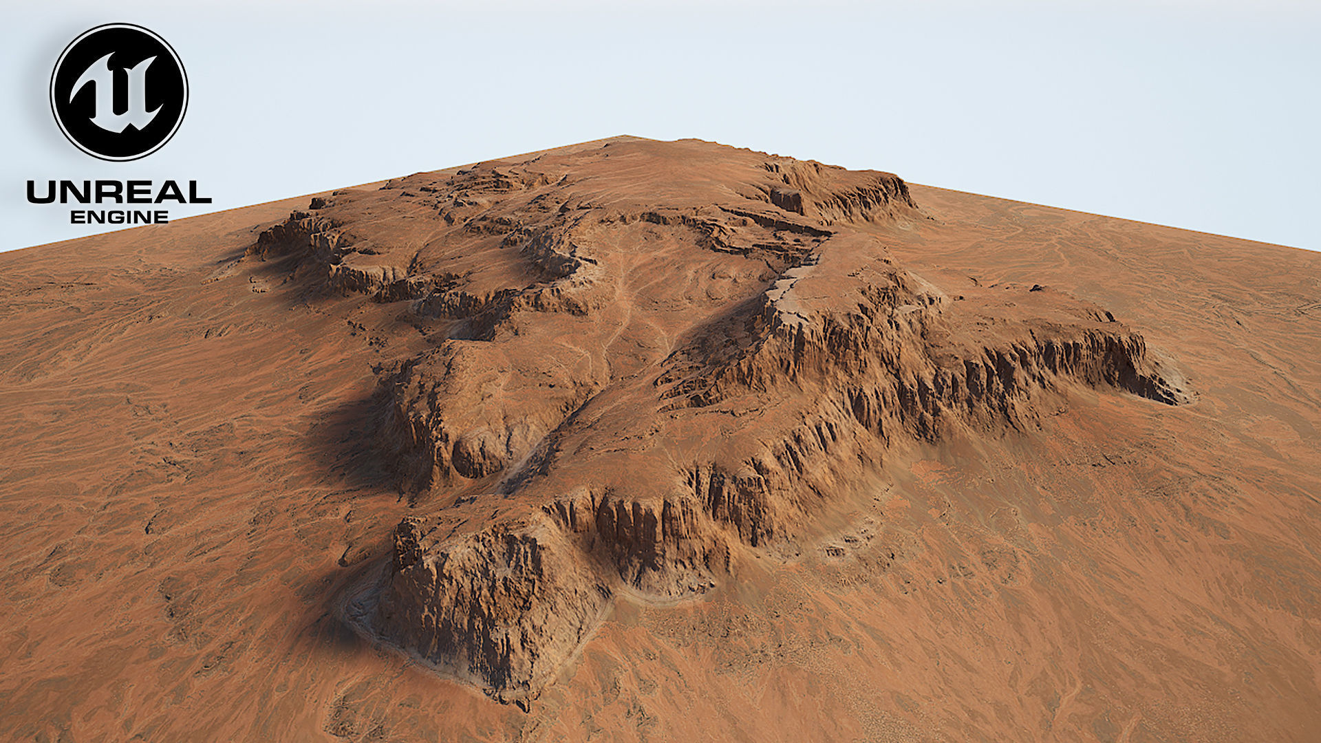 Desert Plateau Medium Version 4 3D model_13