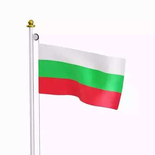 Flag of the Bulgaria Low-poly 3D model Flag of the Bulgaria Low-poly 3D model