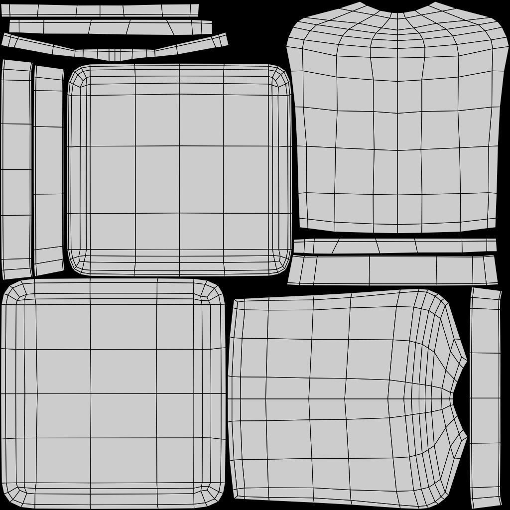 Stackable Banquet Chair Leather and Fabric Seat Low-poly 3D model_29