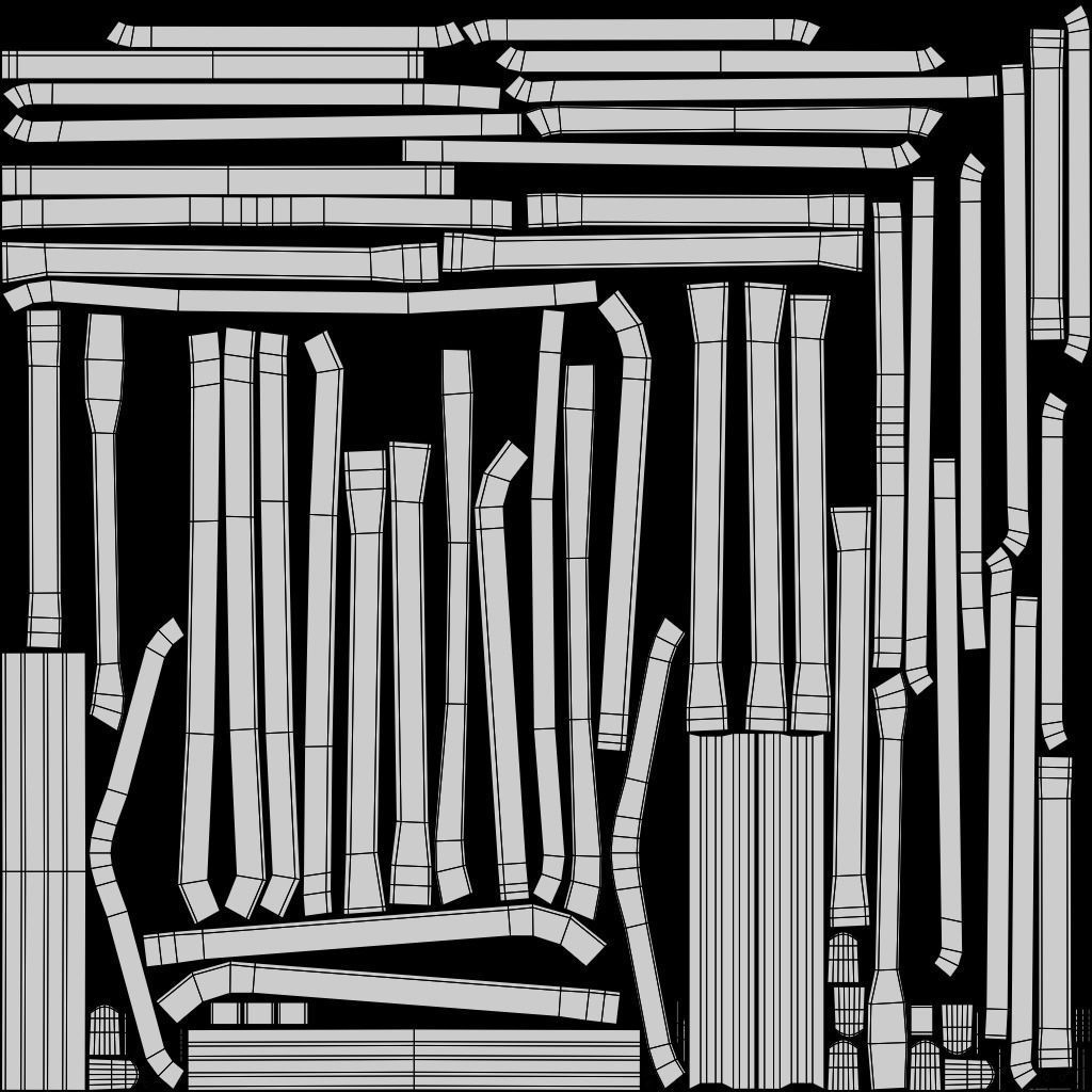 Stackable Banquet Chair Leather and Fabric Seat Low-poly 3D model_28