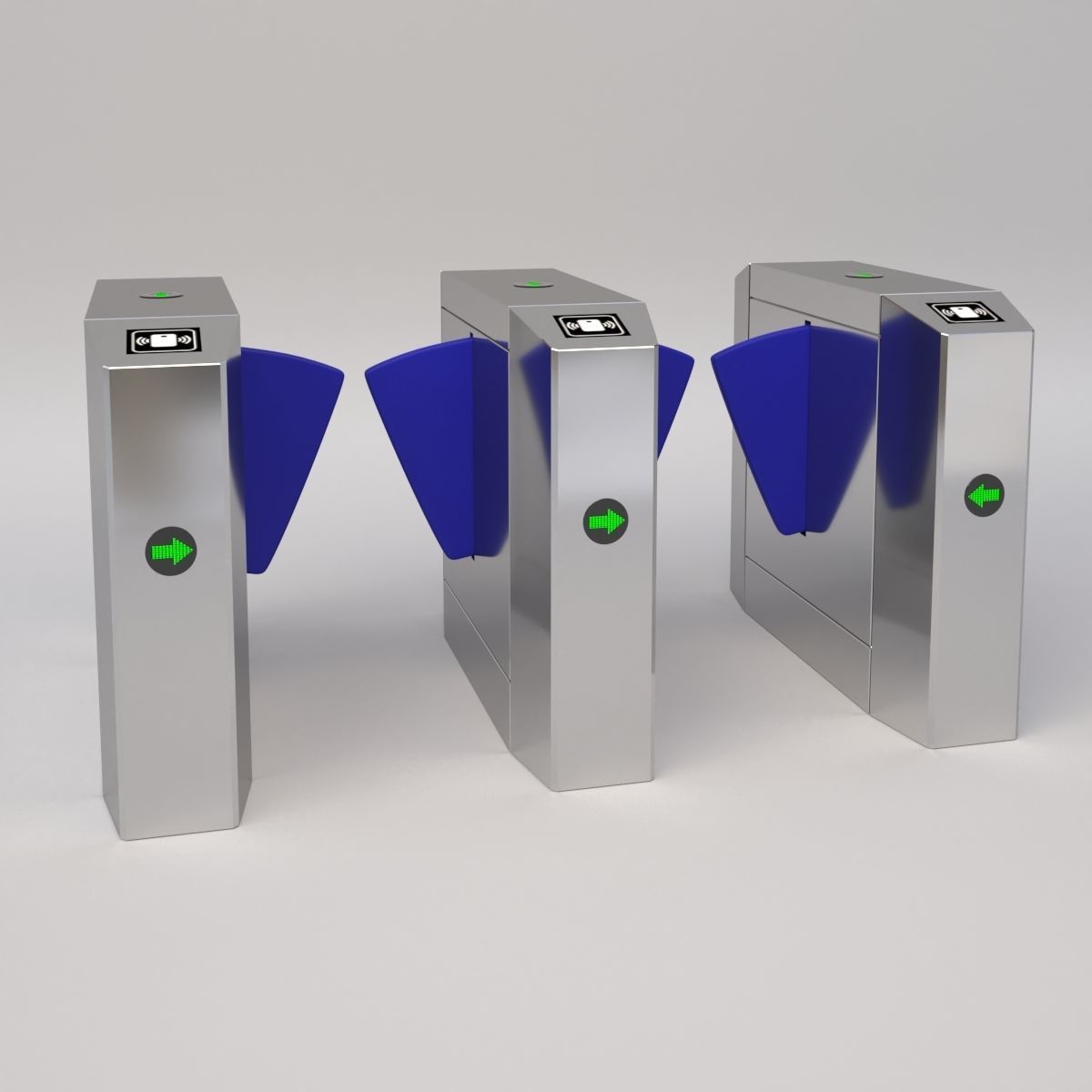 Security Barrier 3D model_2