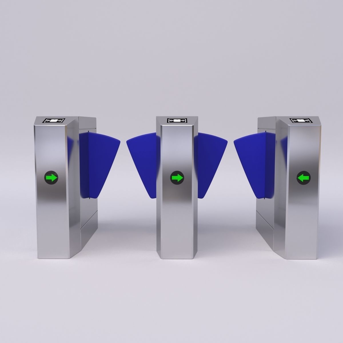 Security Barrier 3D model_3