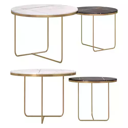 Modern nesting coffee table by Homary