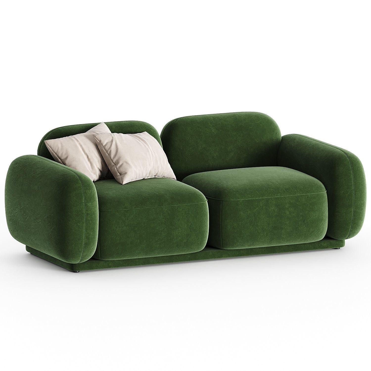 Mikka 2 Sitzer Sofa 3D model_4