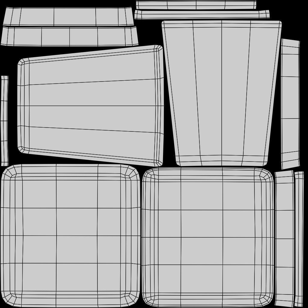 Stackable Banquet Chair Leather and Fabric Seat Low-poly 3D model_29