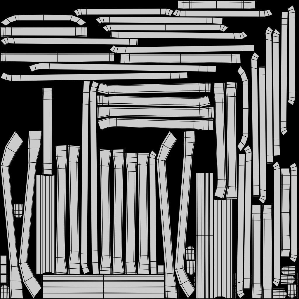 Stackable Banquet Chair Leather and Fabric Seat Low-poly 3D model_28