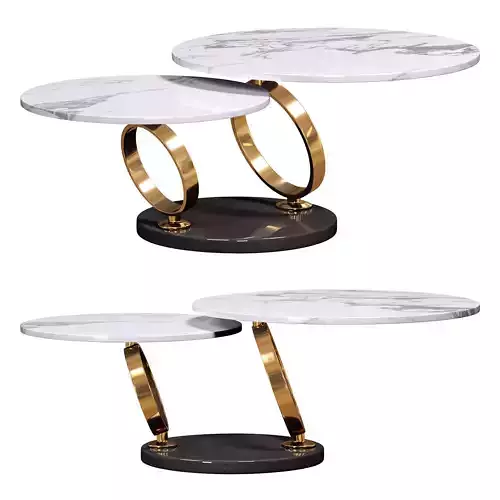 Modern white extendable coffee table by Homary