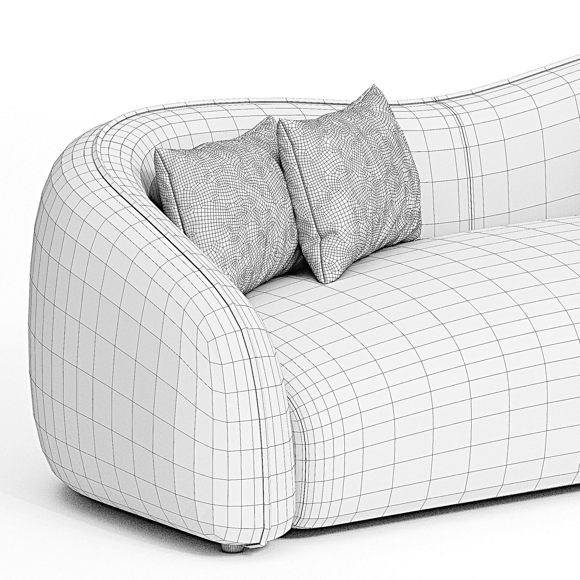 Puffy Kanepe 3d model 3D model_2