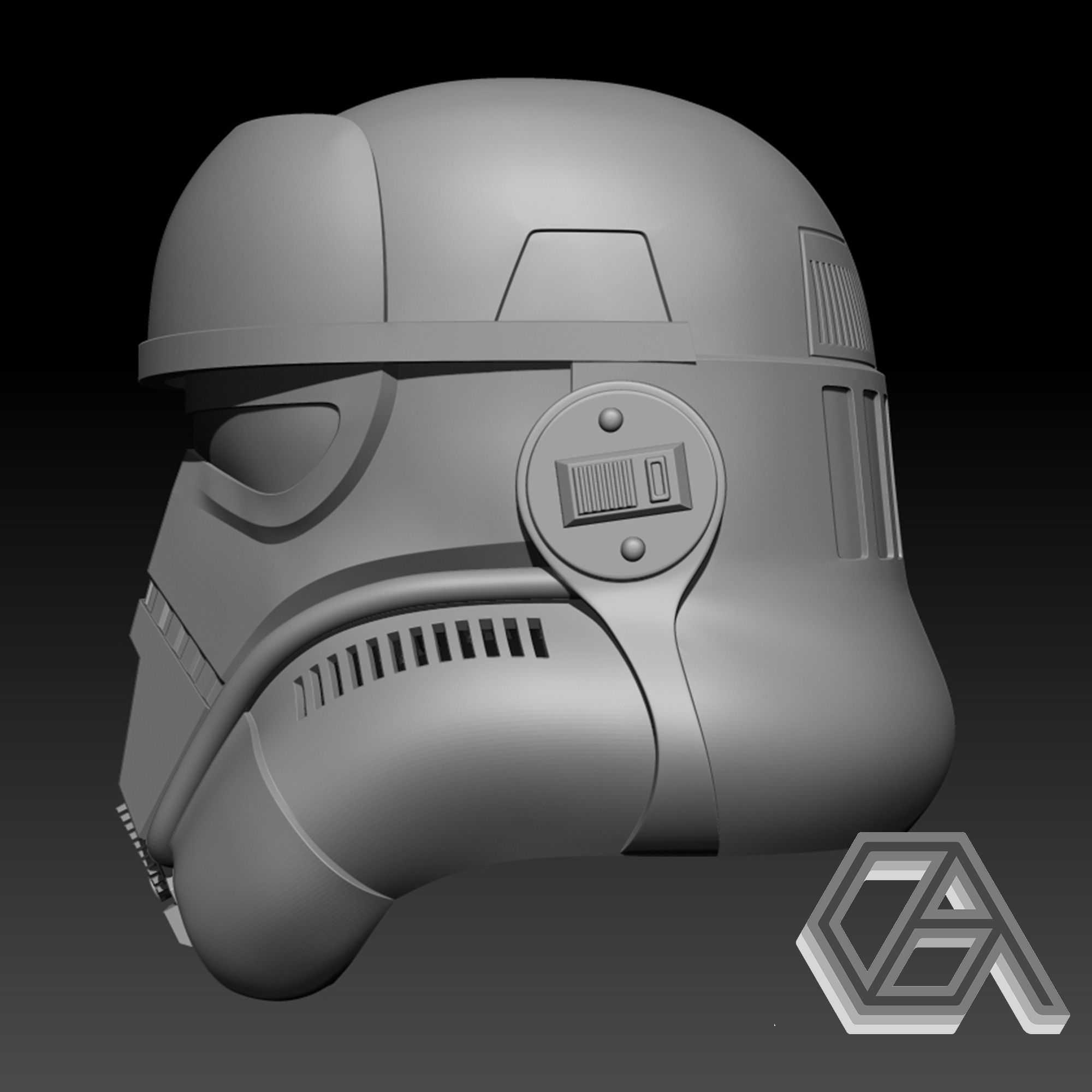 Star Wars - Patrol Trooper Helmet 3D print model_2