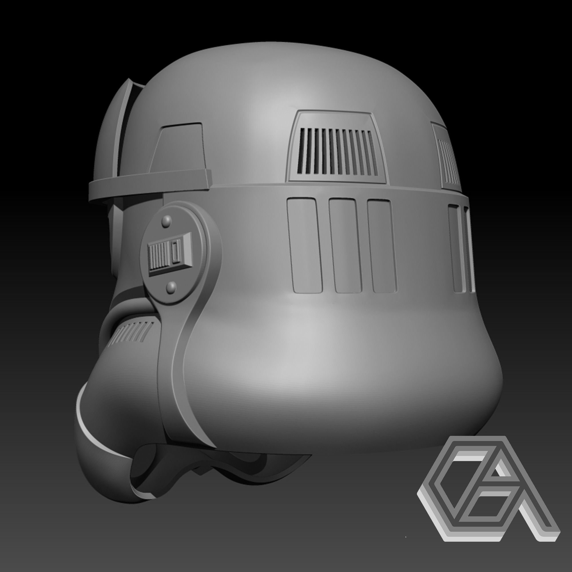 Star Wars - Patrol Trooper Helmet 3D print model_3