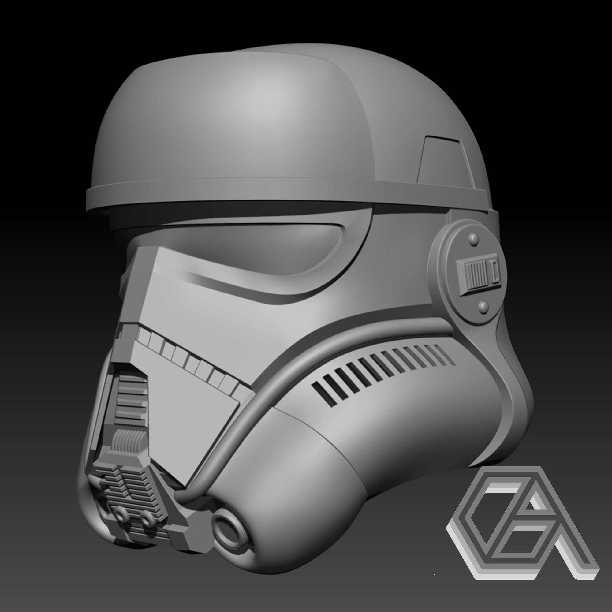 Star Wars - Patrol Trooper Helmet 3D print model_1