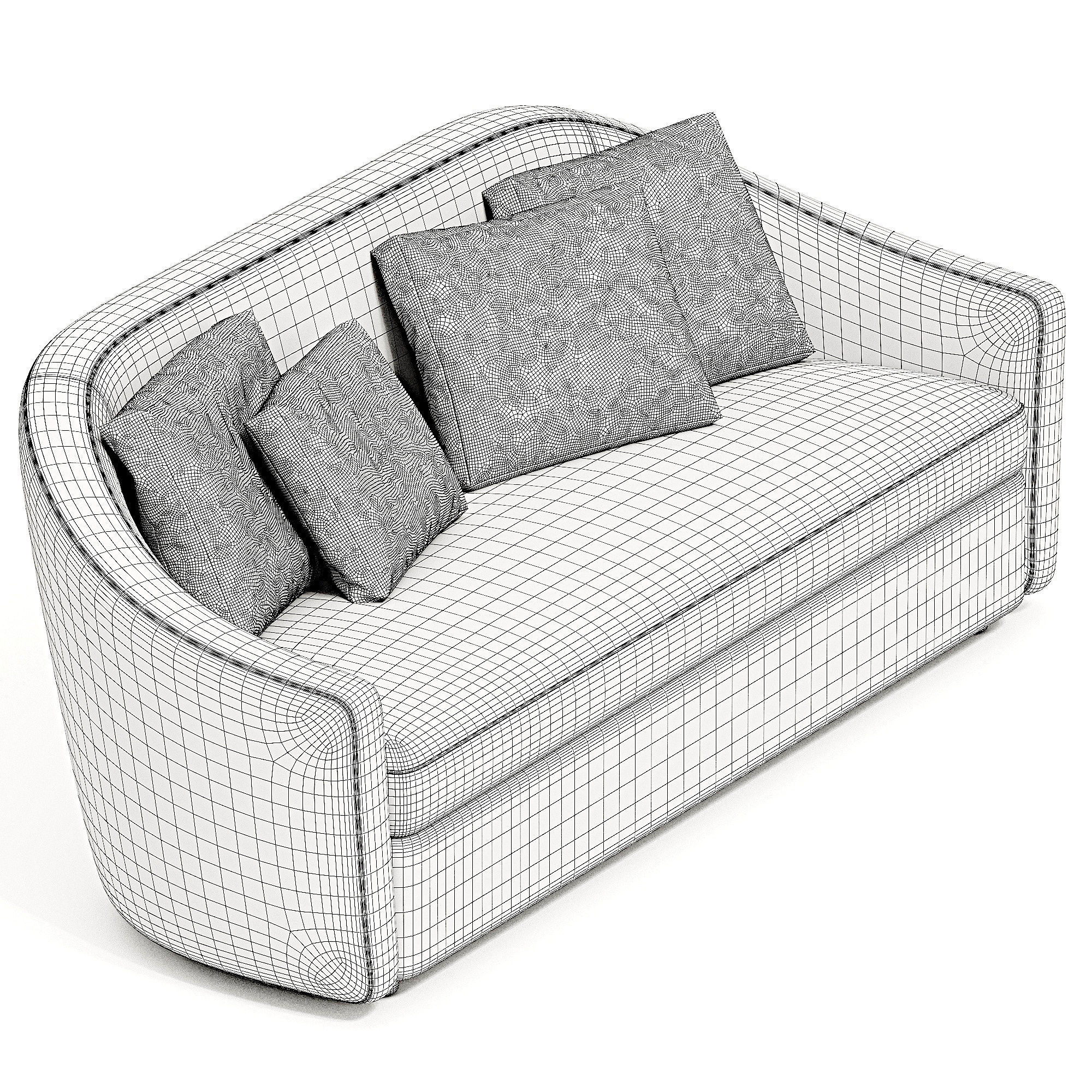 BARREL SOFA 8984 3d model  3D model_2