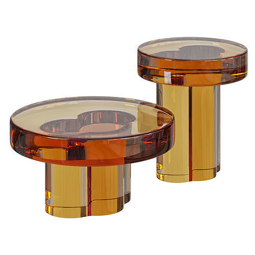 Modern Glass Coffee Table by Homary 3D model