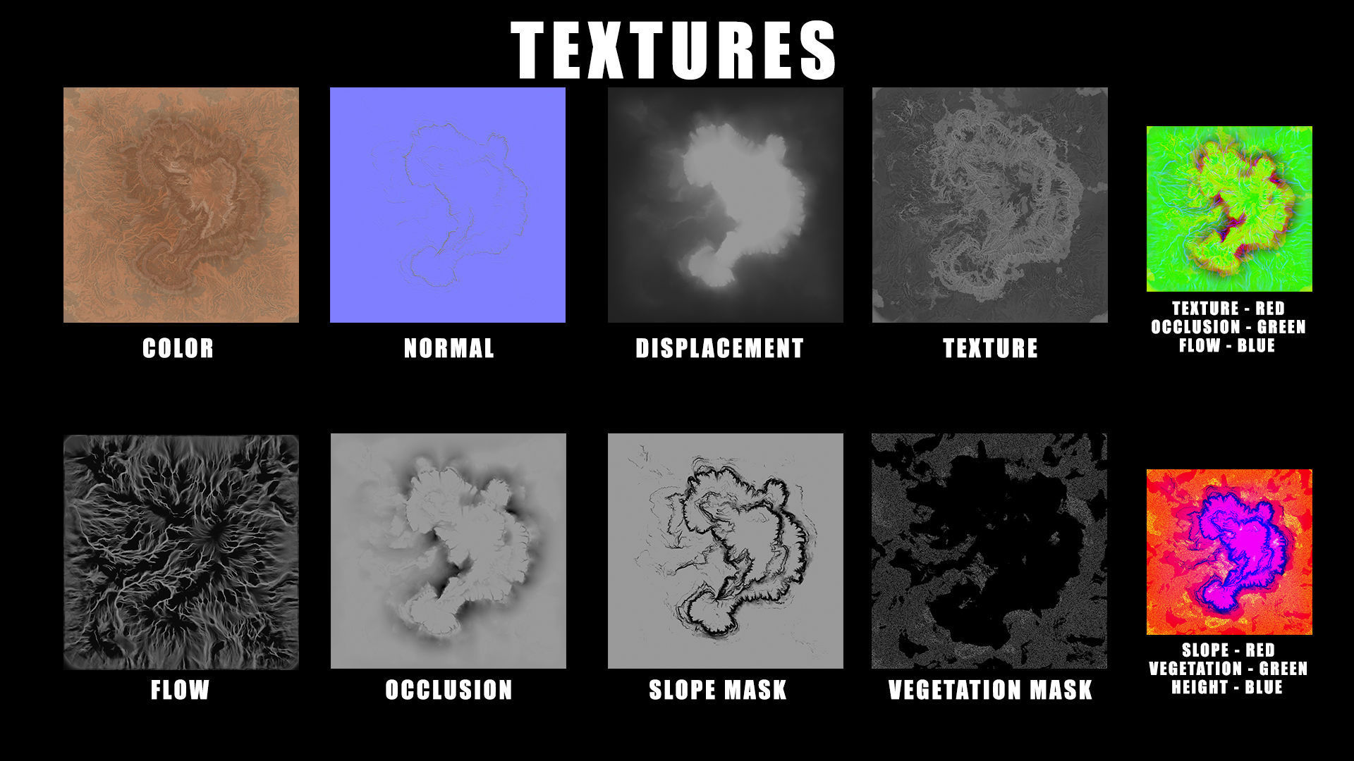 Desert Plateau Medium Version 6 3D model_8