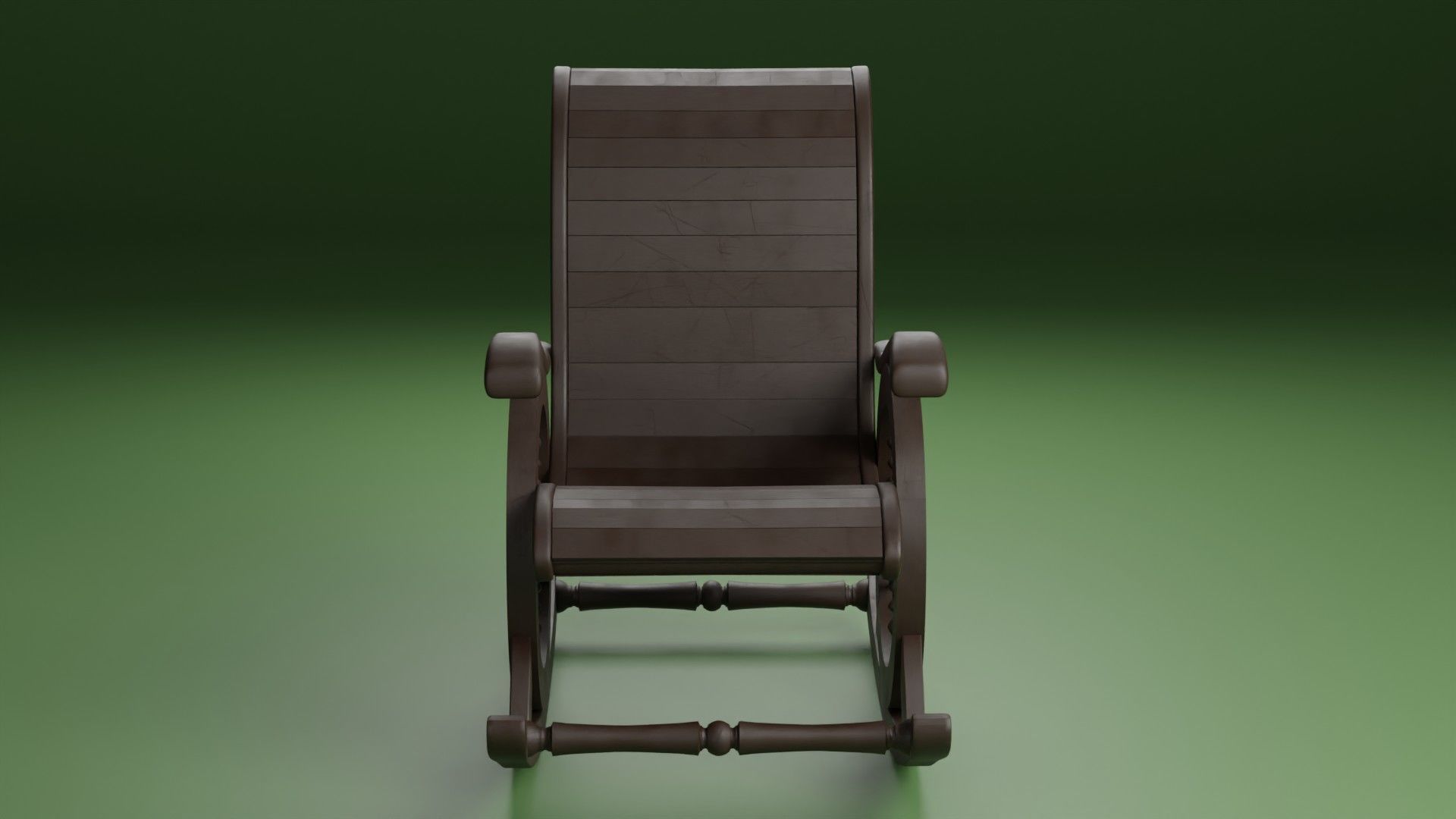 Indian Wooden Swinging Chair Pack Low-poly 3D model_7