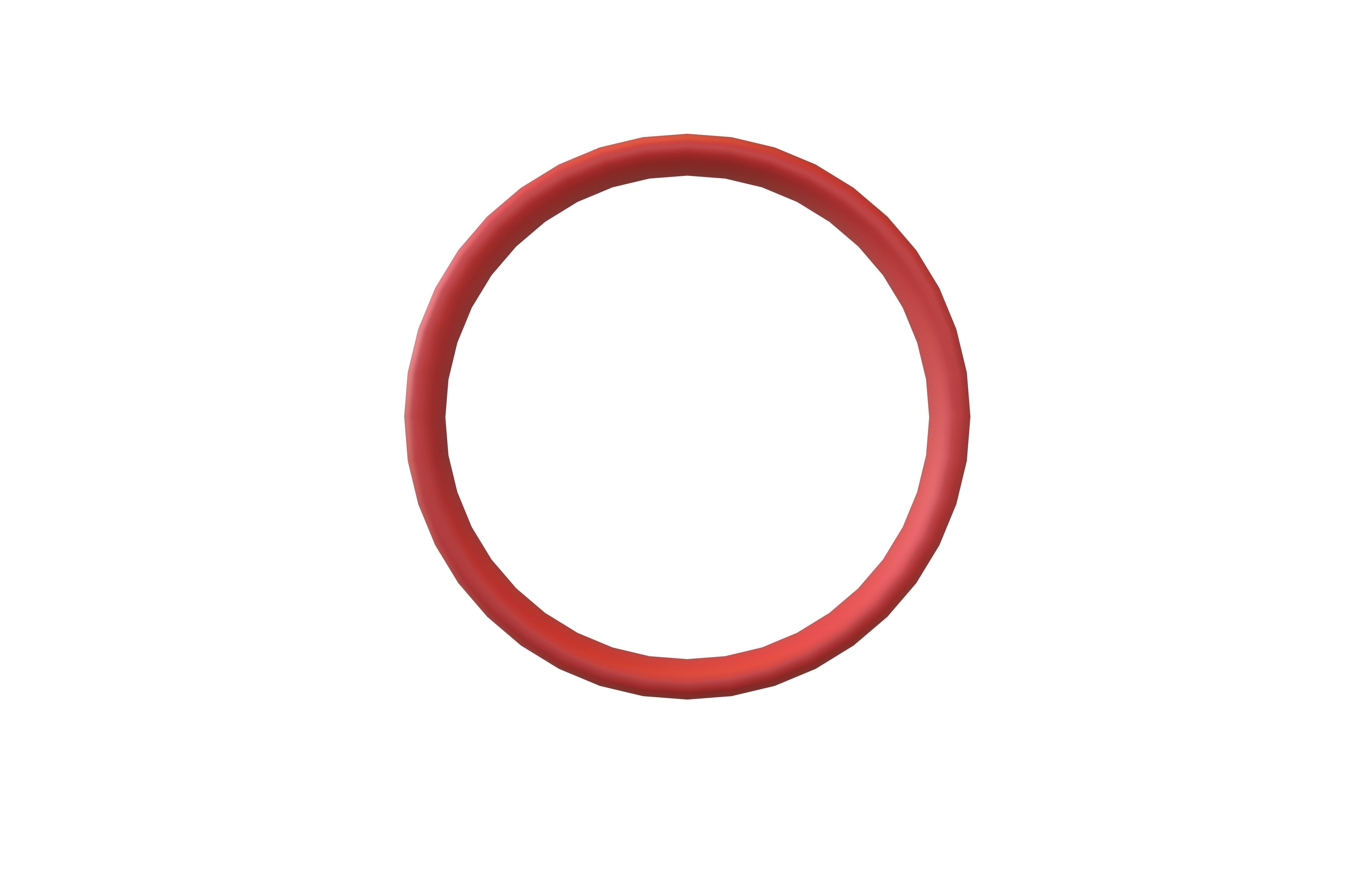 Suzhou Numerals Zero symbol V1 002 Low-poly 3D model_1