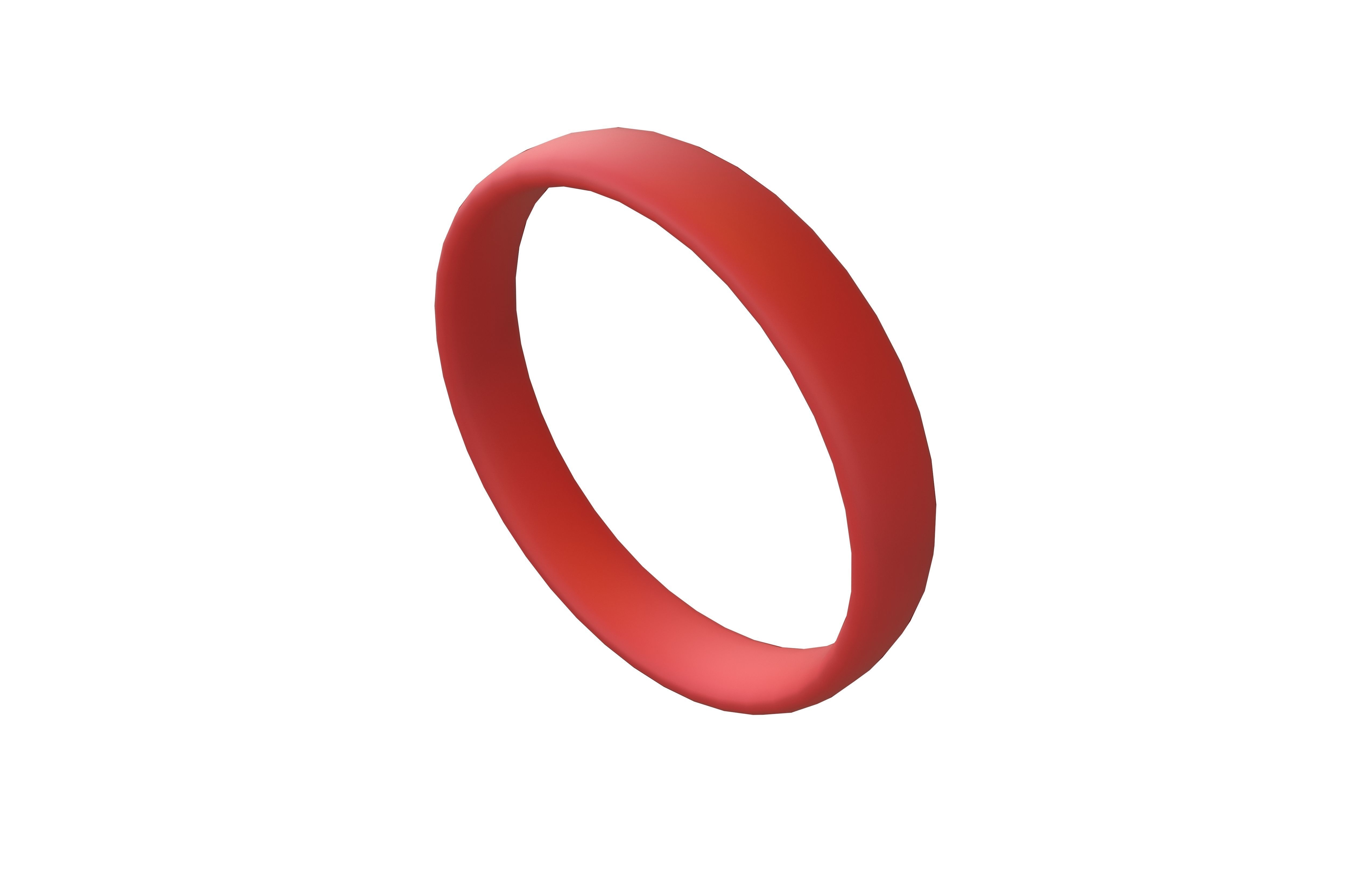 Suzhou Numerals Zero symbol V1 002 Low-poly 3D model_2