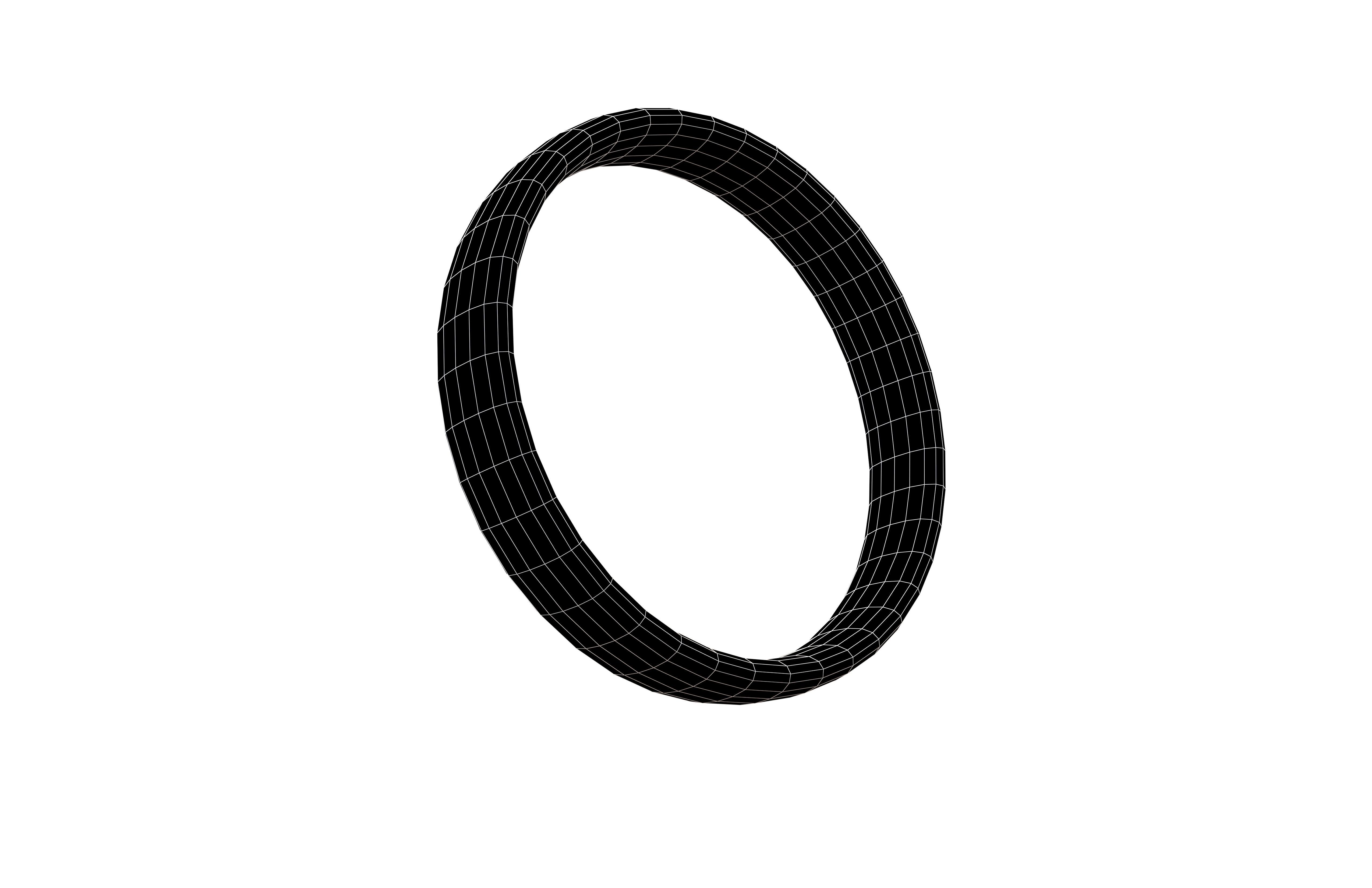 Suzhou Numerals Zero symbol V1 002 Low-poly 3D model_7