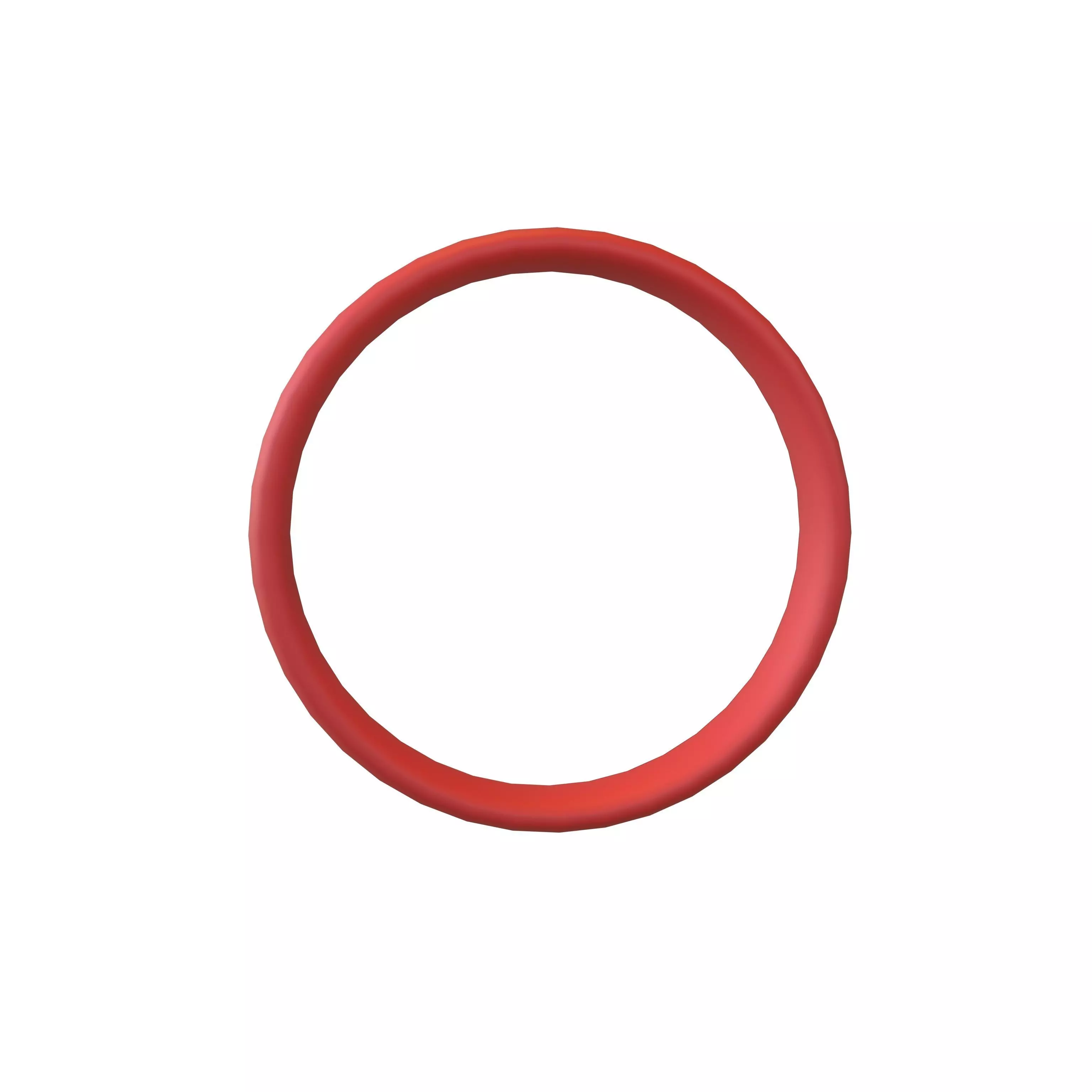 Suzhou Numerals Zero symbol V1 002 Low-poly 3D model_0