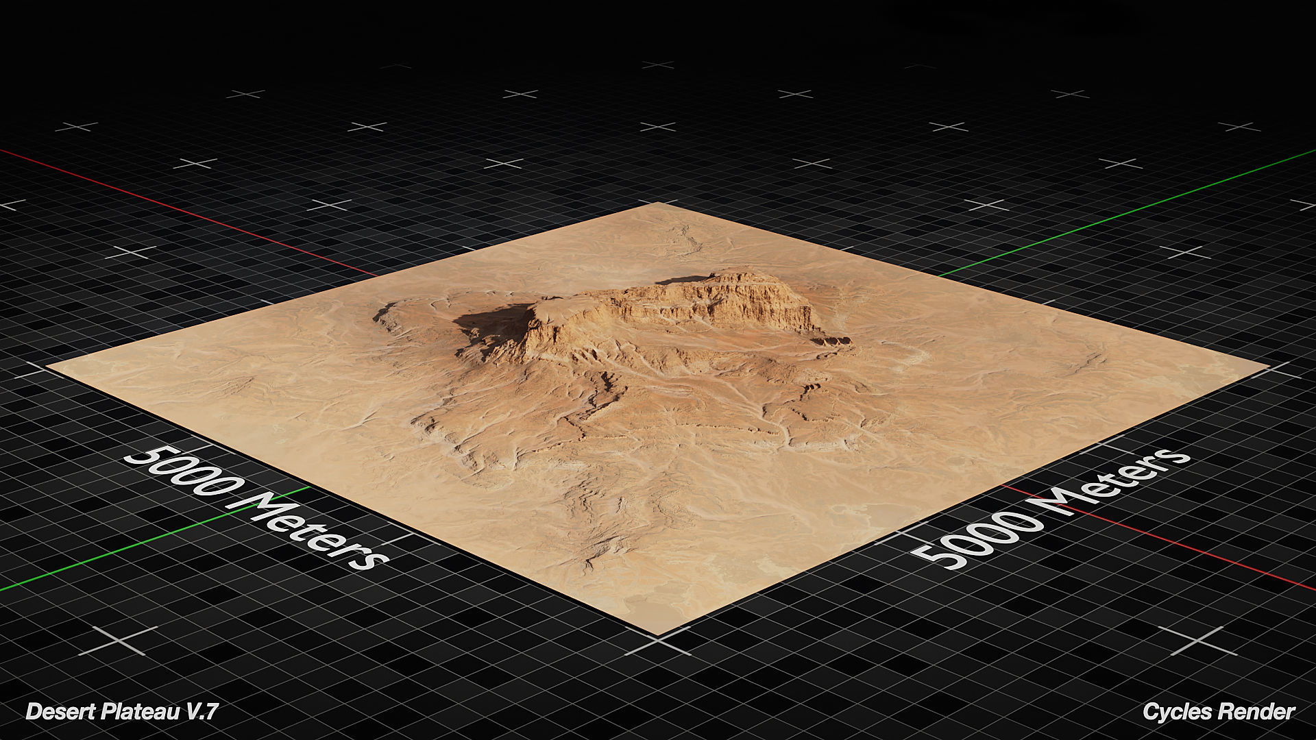 Desert Plateau Version 7 3D model_9
