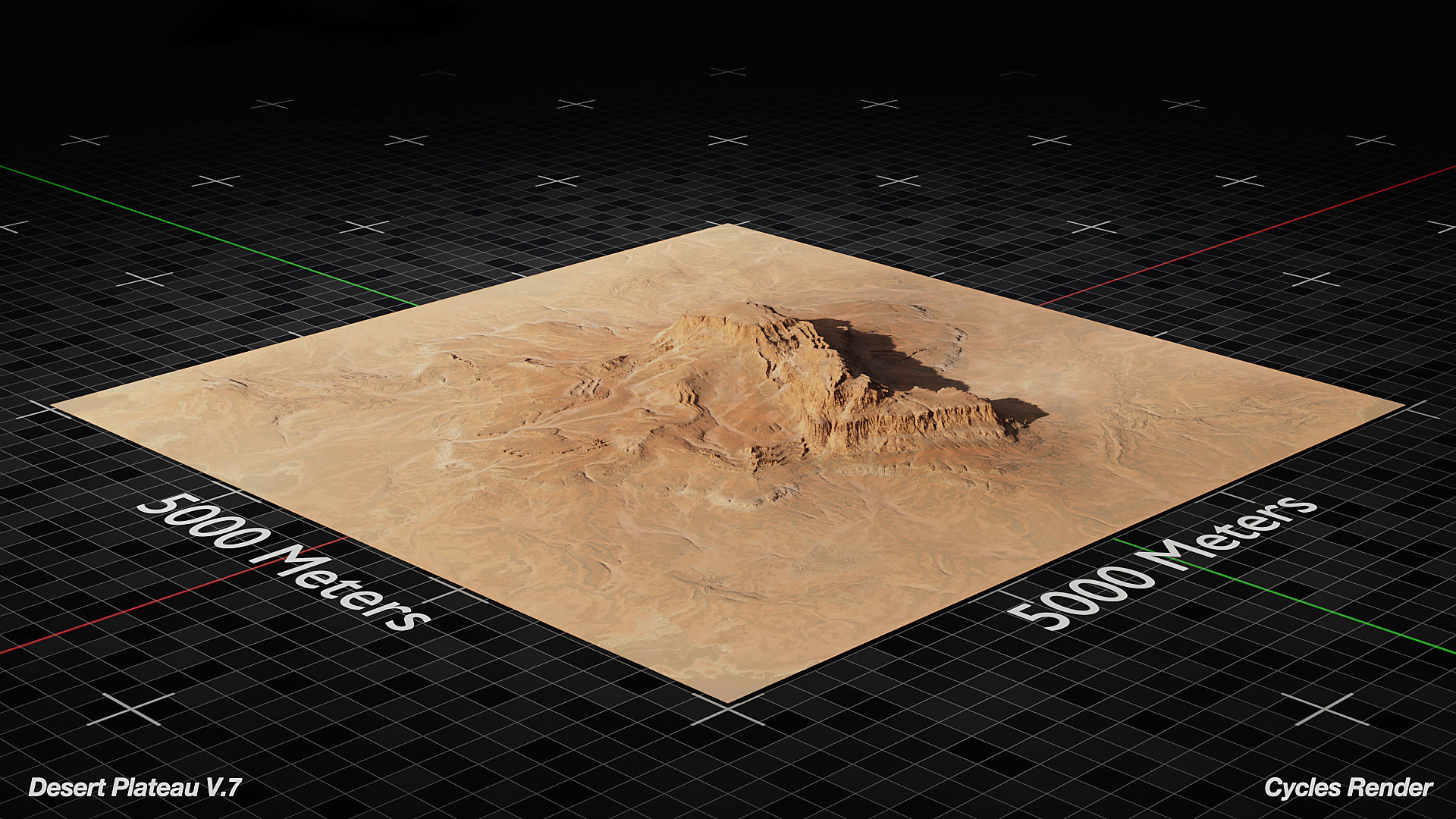 Desert Plateau Version 7 3D model_10