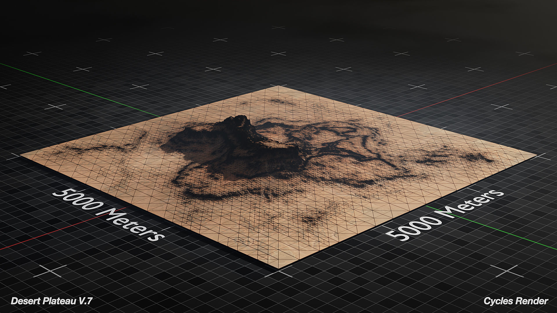 Desert Plateau Version 7 3D model_3