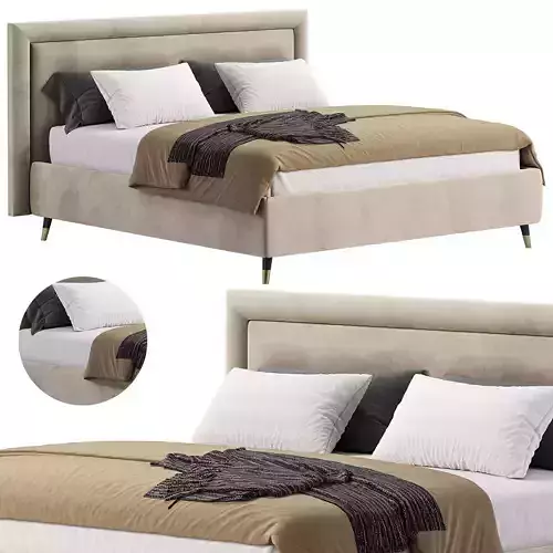 Bed With upholstered headboard 