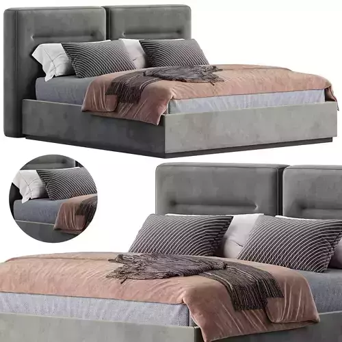 Pillow Headboard Bed Dallas by Bodema