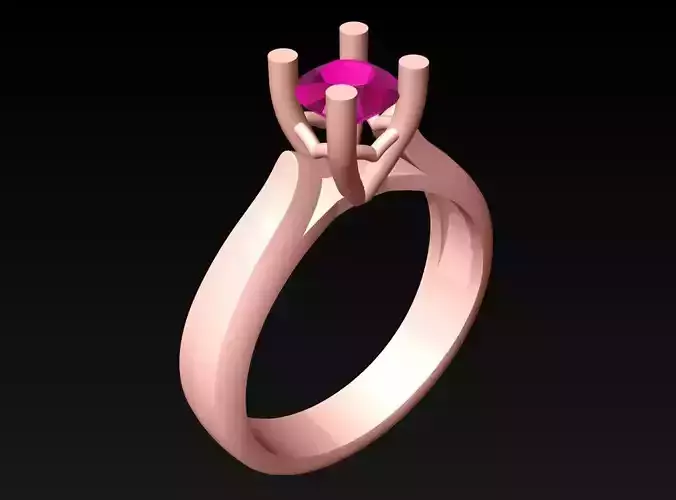 Diamond Ring - Womens Rings - N124 3D print model