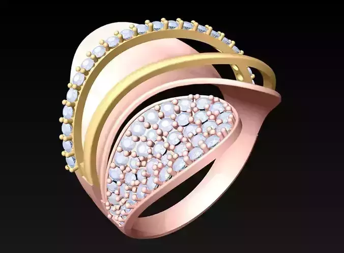 Diamond Ring - Womens Rings - N21154 3D print model