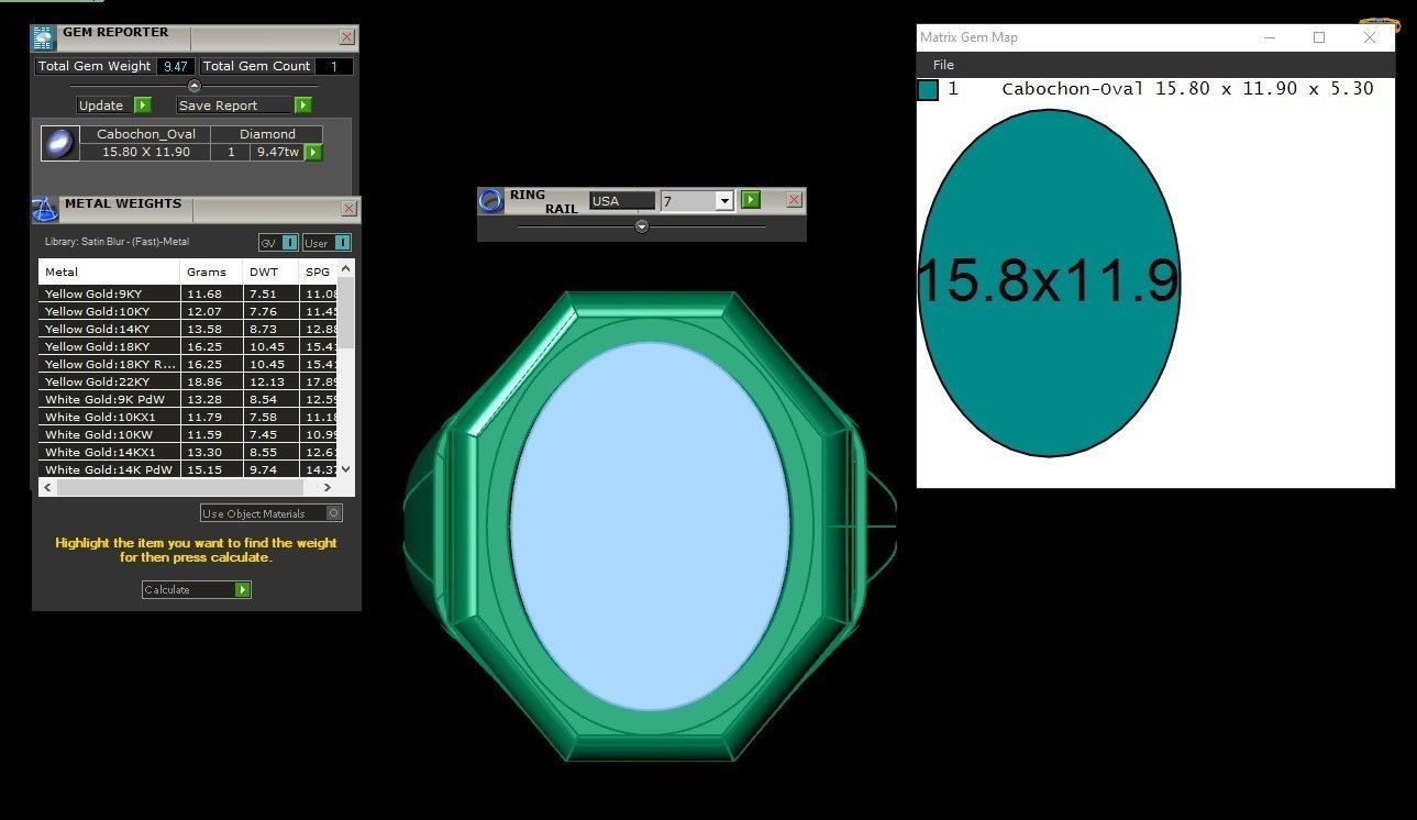 Rose Gold Men Diamond Ring 3D print model 3D print model_4