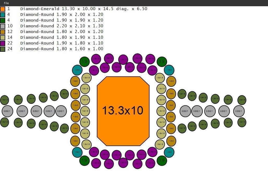 Rose Gold Women Diamond Ring 3D print model 3D print model_2