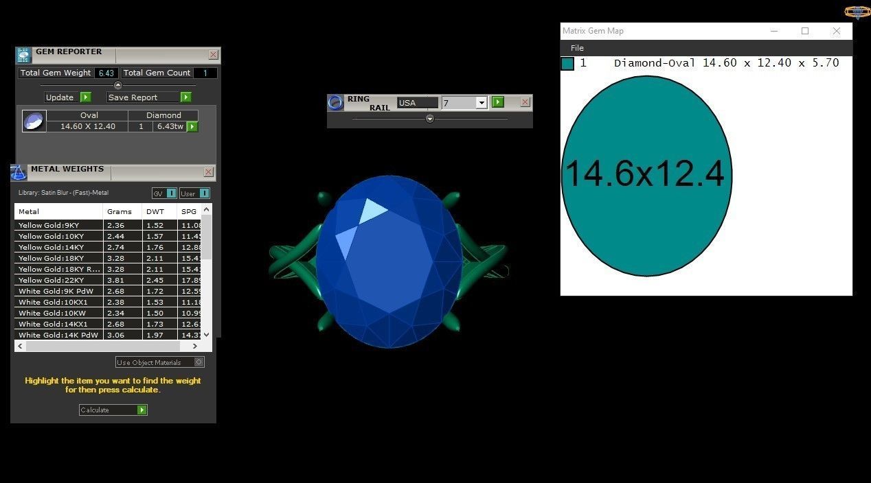 Rose Gold Women Diamond Ring 3D print model 3D print model_2