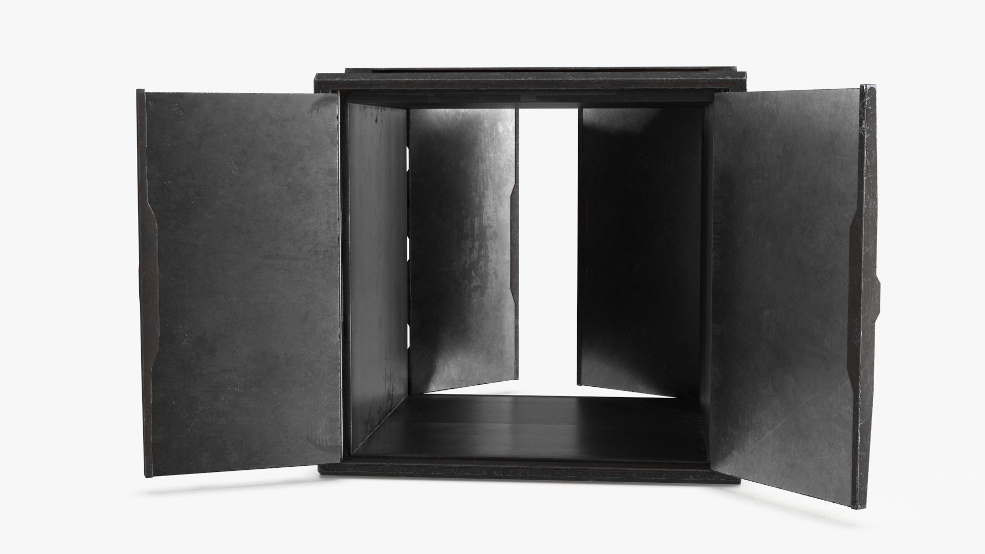Sci-fi Container set of 3 v1 Low-poly 3D model_13