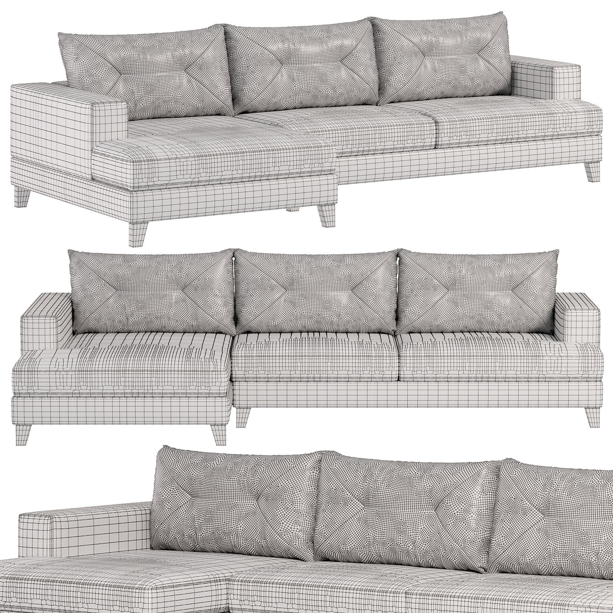 Douglas sofa by Bodema 3D model_3