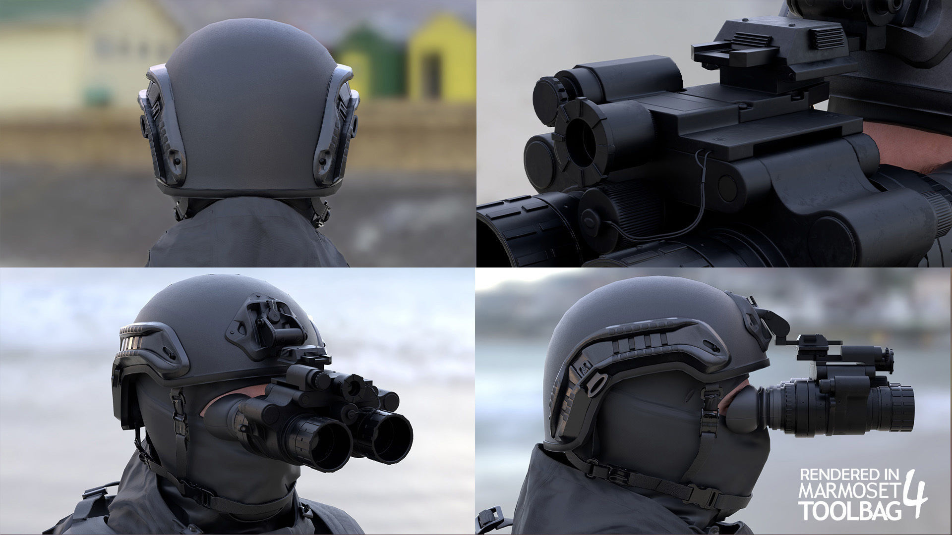 Man - Military Uniform 4 - Modular - Rigged Low-poly 3D model_14