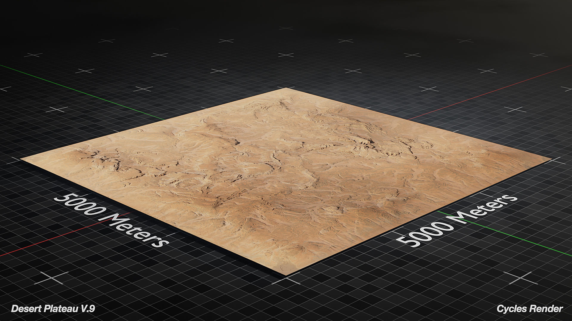 Desert Landscape Version 9 3D model_10