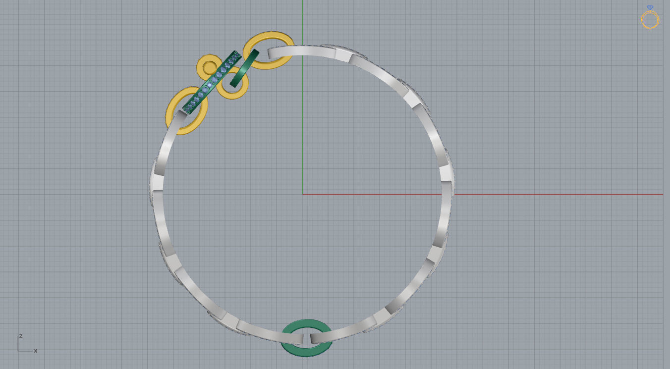 Hermes Bracelet  3D print model_8