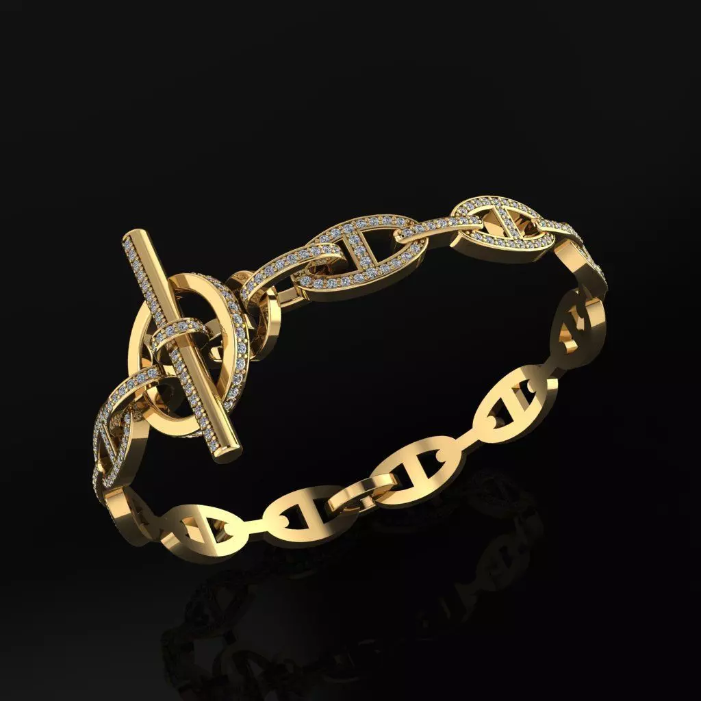 Hermes Bracelet  3D print model_0