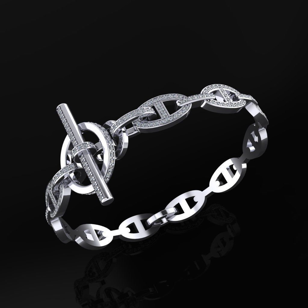 Hermes Bracelet  3D print model_1