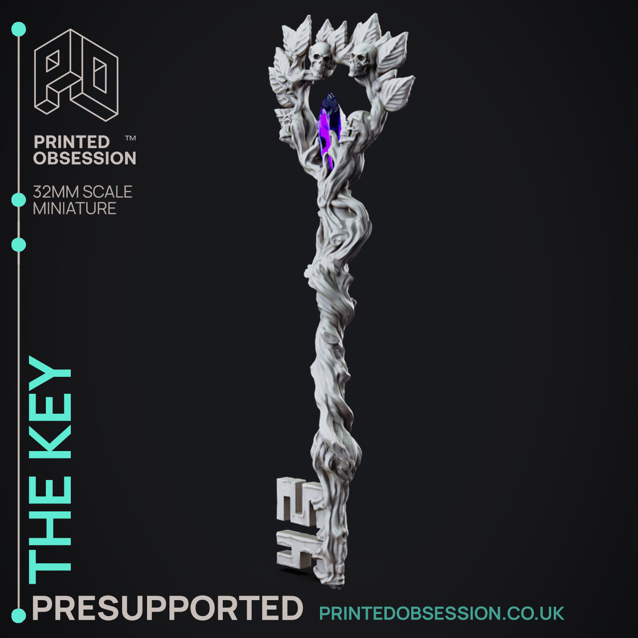 The Key - 3D Printable TTRPG - PRESUPPORTED - 32mm Scale 3D print model_2