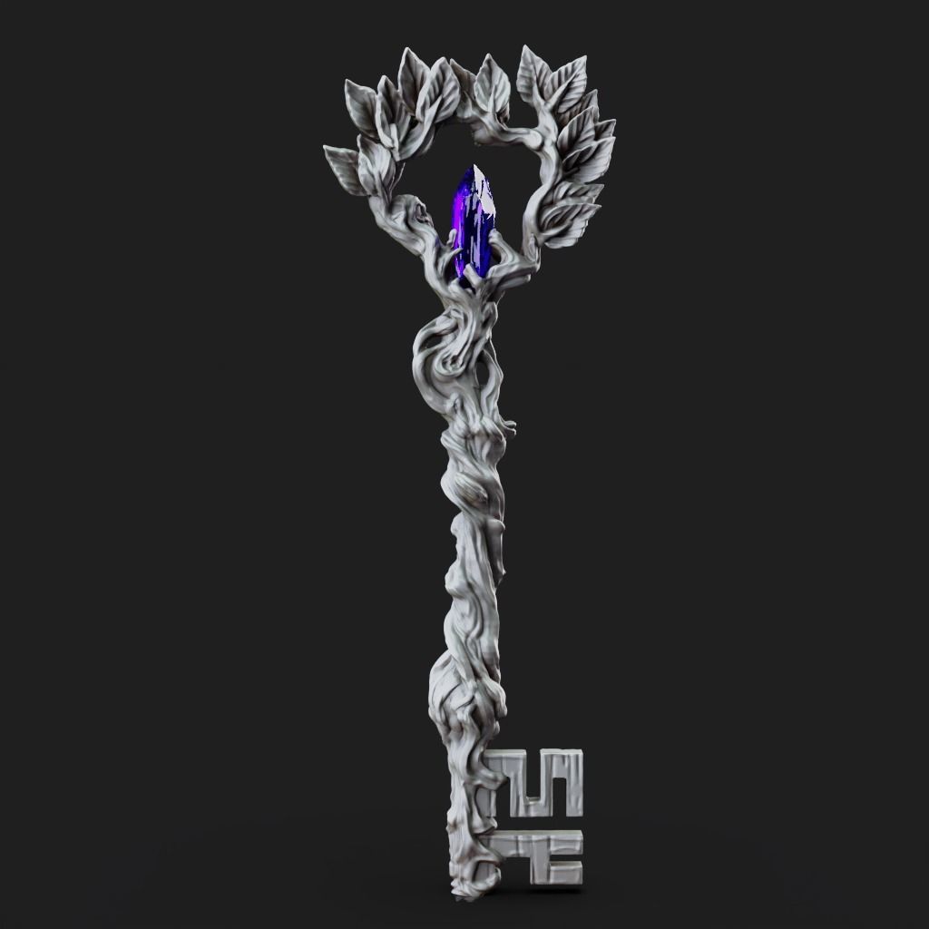 The Key - 3D Printable TTRPG - PRESUPPORTED - 32mm Scale 3D print model_7