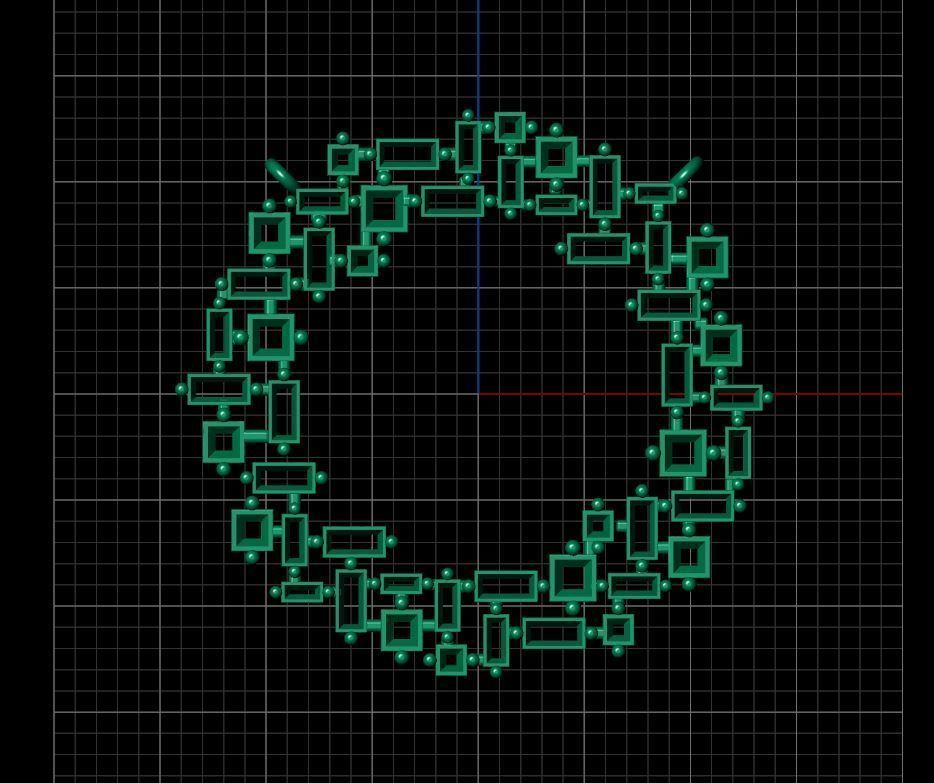 The Princess and Baguette Gem Stone Pendant Free 3D print model_9