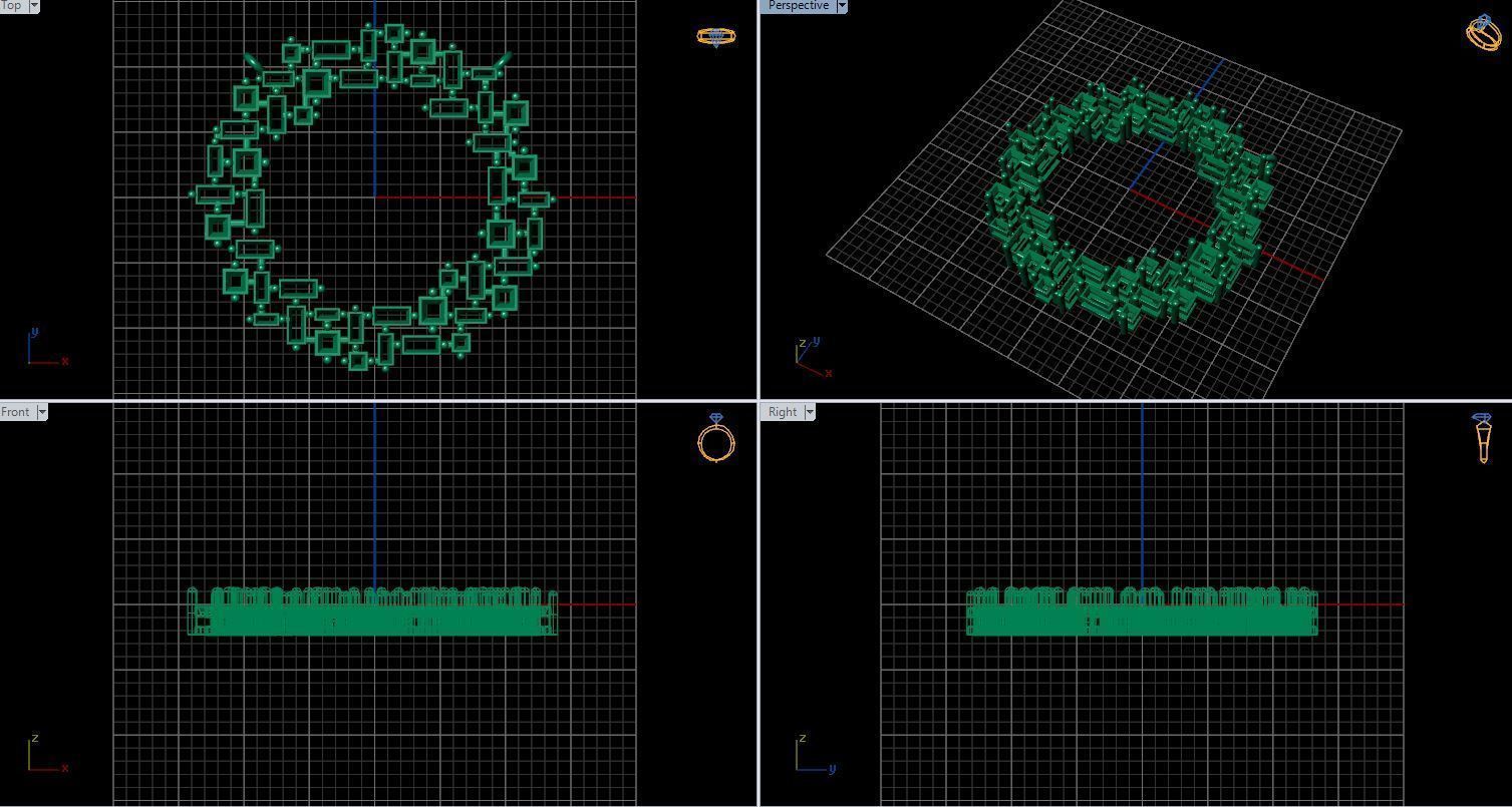 The Princess and Baguette Gem Stone Pendant Free 3D print model_10