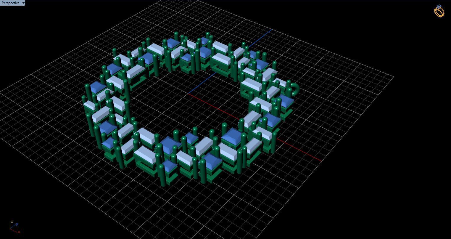 The Princess and Baguette Gem Stone Pendant Free 3D print model_8