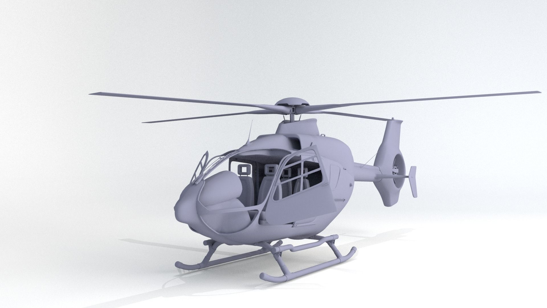 H135 Helicopter 3D print Model 3D print model_1