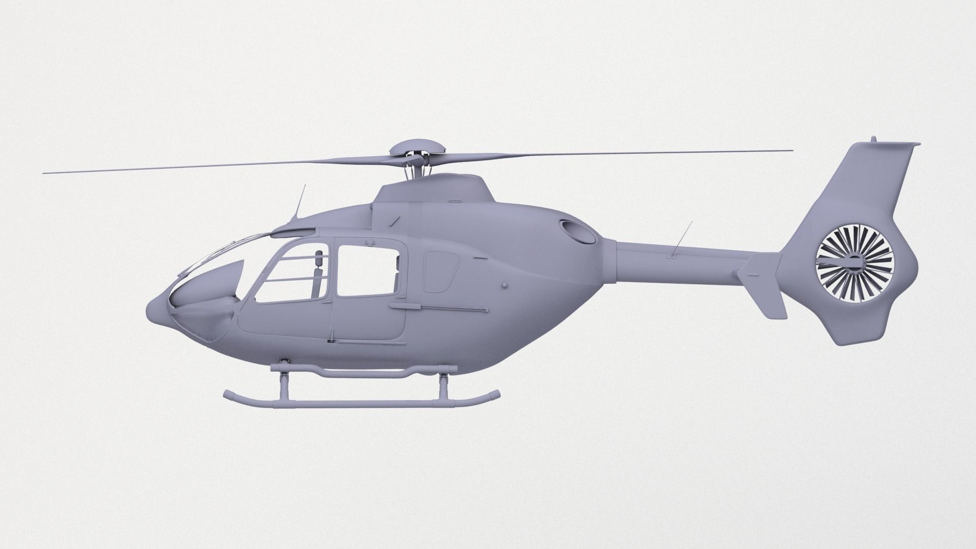 H135 Helicopter 3D print Model 3D print model_8