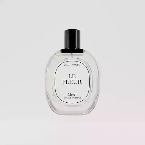 Realistic perfume bottle mock up 3