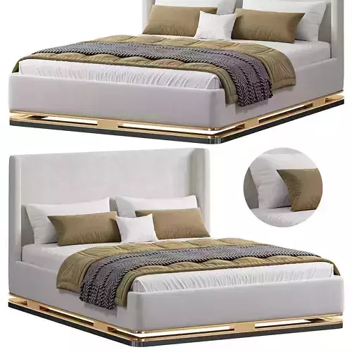 Ashi bed by Casaricca 3D model